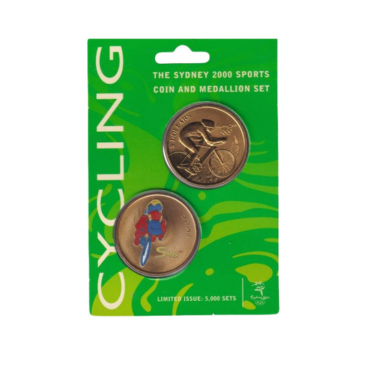 2000 Sydney Olympics - Coin and Medallion Set - Cycling