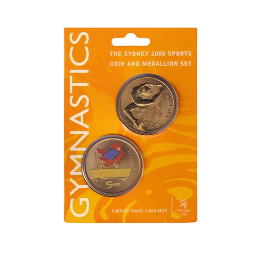 2000 Sydney Olympics - Coin and Medallion Set - Gymnastics