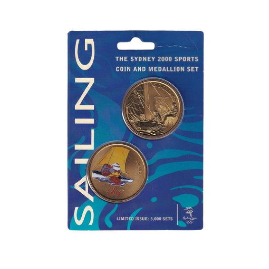 2000 Sydney Olympics - Coin and Medallion Set - Sailing