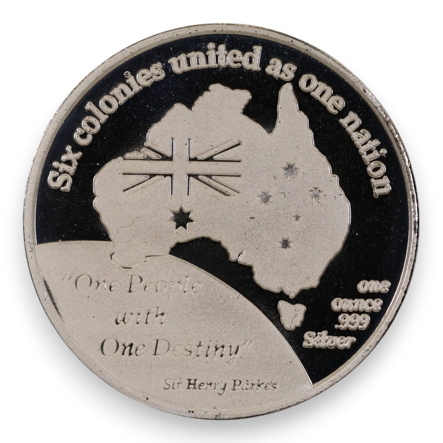 2001 1 oz Fine Silver Proof Medallion – Centenary of Federation (Sherwood Commemoratives)