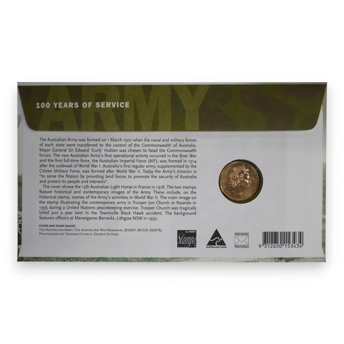 2001 PNC - 100 Years of Service - Centenary of the Army