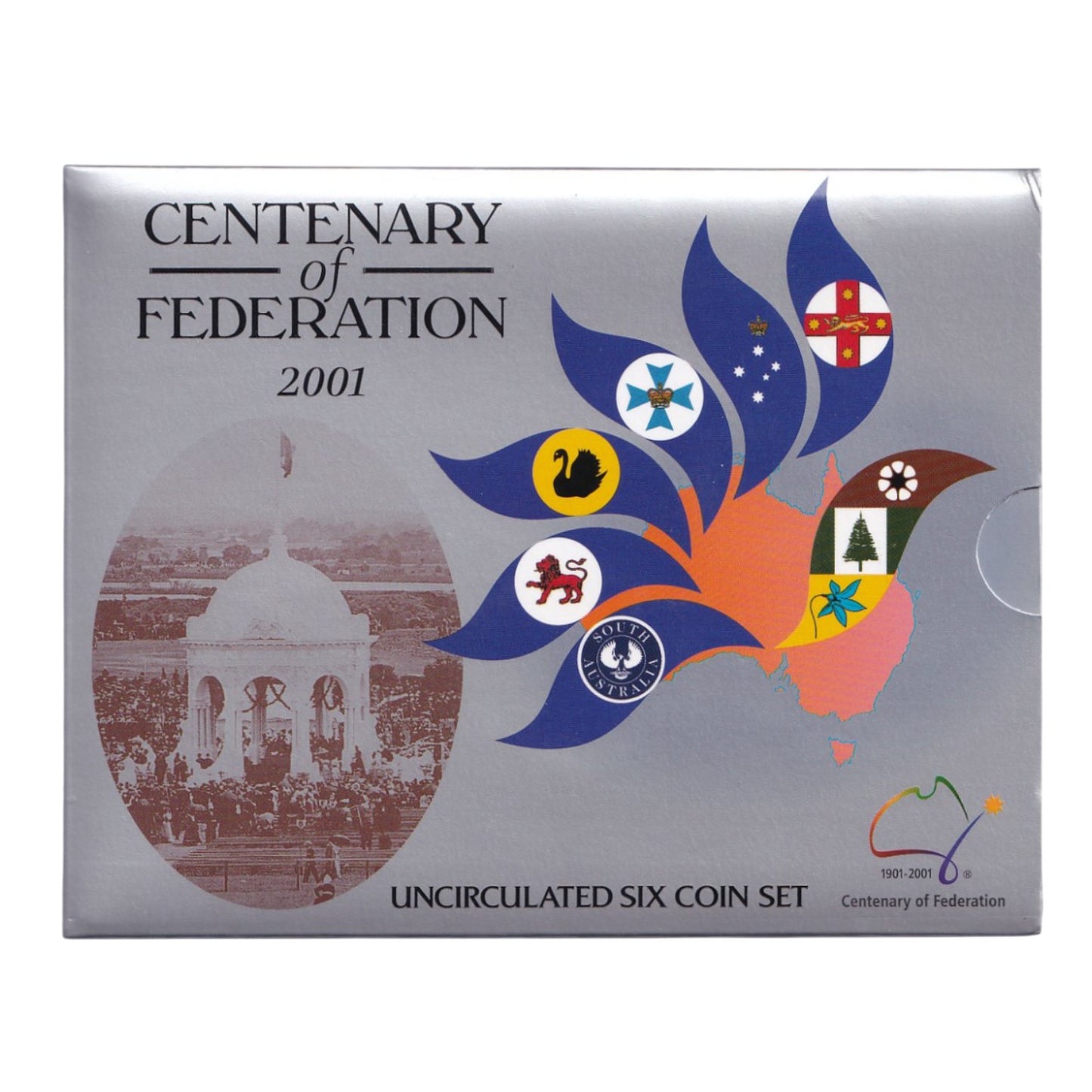 2001 Royal Australian Mint Uncirculated Coin Set - The Centenary of Federation
