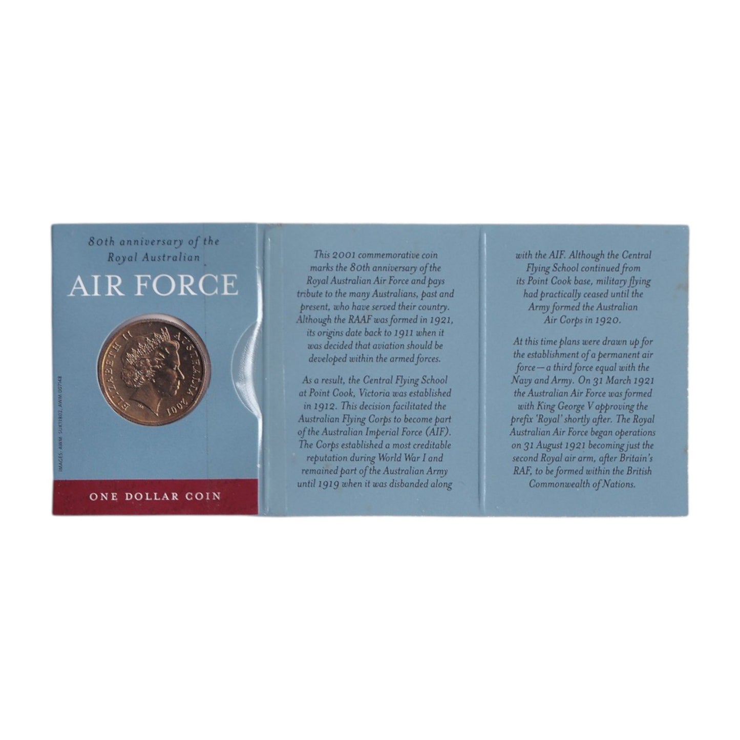 2001 $1 Coin - 80th Anniversary of the Royal Australian Air Force