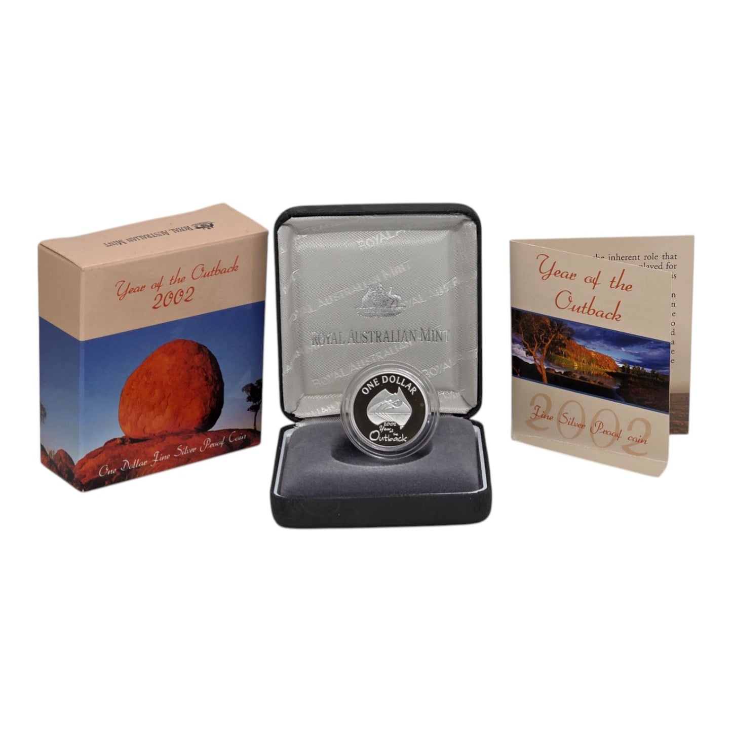 2002 Silver Proof $1 Coin - Year of the Outback