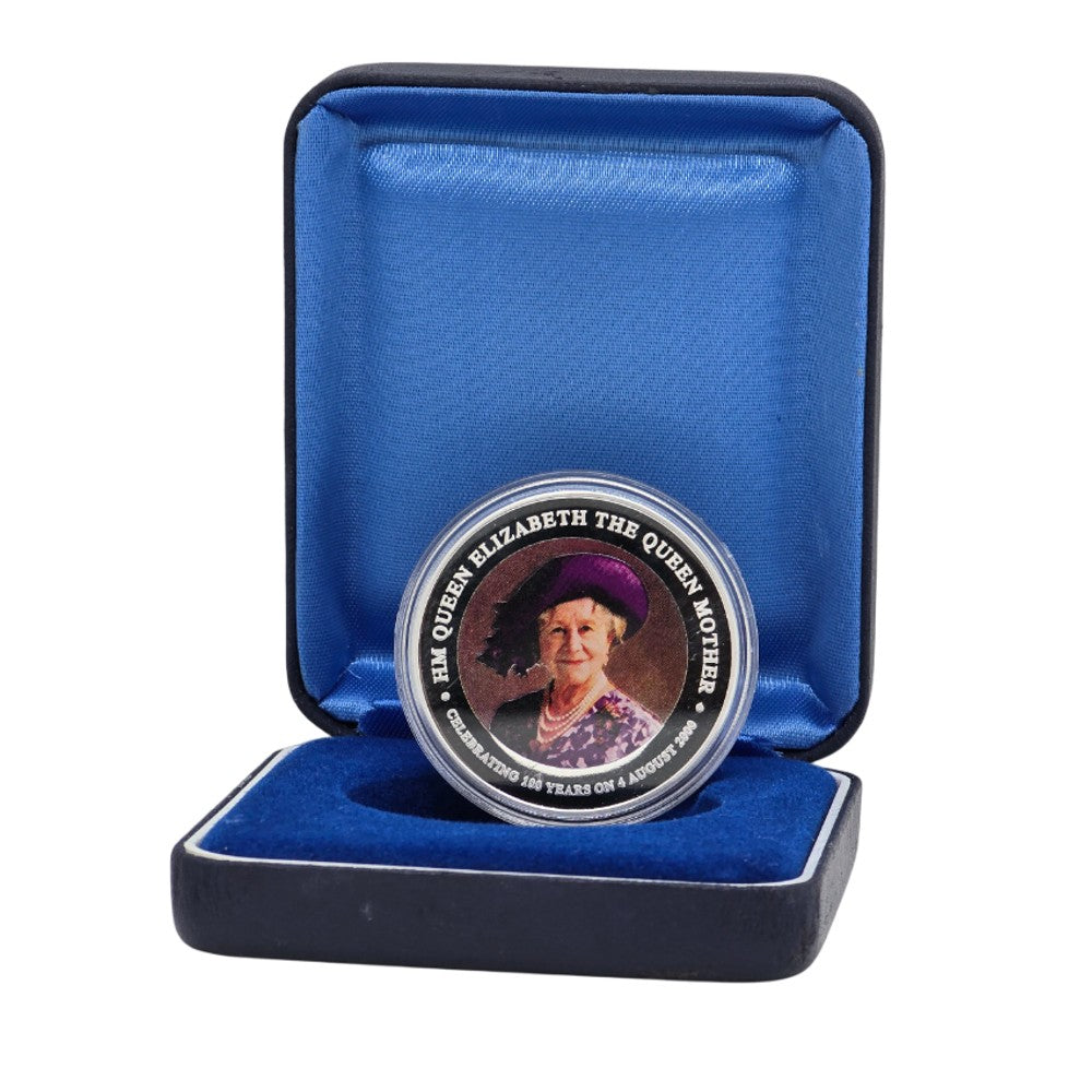 2002 Cook Islands $1 Coin – Her Majesty Queen Elizabeth The Queen Mother 1900-2002 1oz Silver Proof Coin