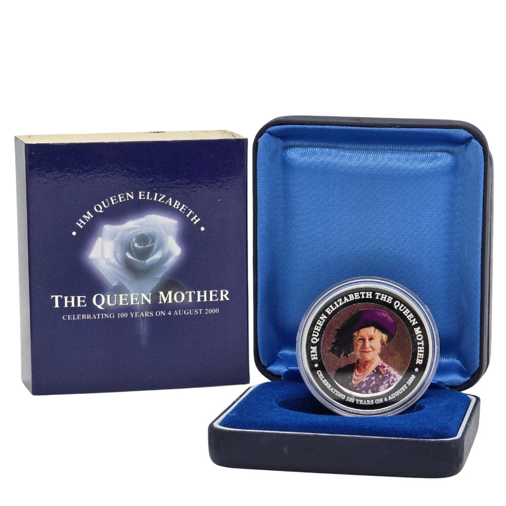 2002 Cook Islands $1 Coin – Her Majesty Queen Elizabeth The Queen Mother 1900-2002 1oz Silver Proof Coin