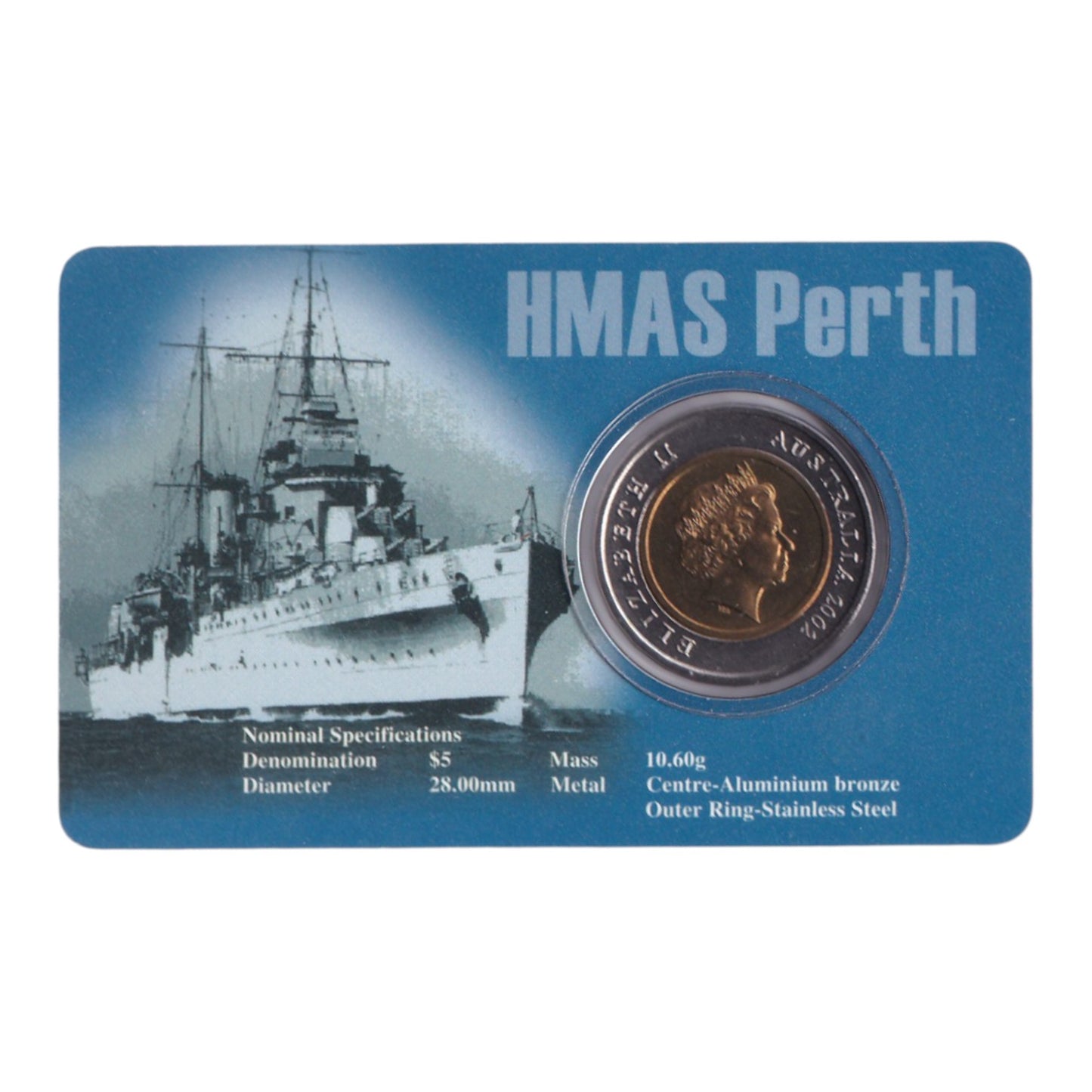 2002 $5 Coin - 60th Anniversary of the Battle of Sunda Strait - HMAS Perth