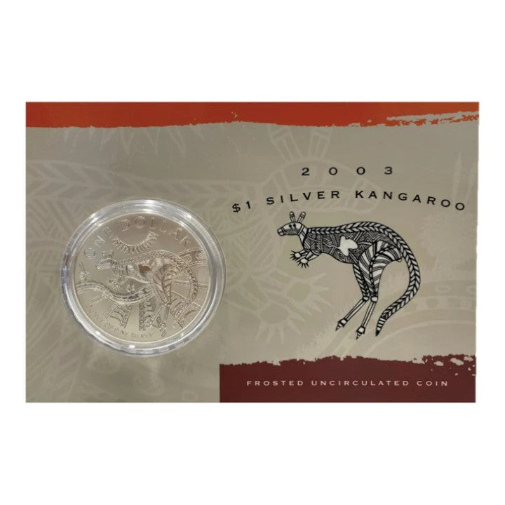 2003 $1 Coin - Silver Kangaroo - Frosted Uncirculated