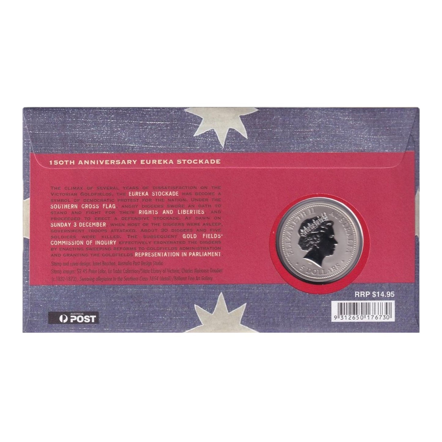 2004 Perth Mint PNC - 150th Anniversary of the Eureka Stockade