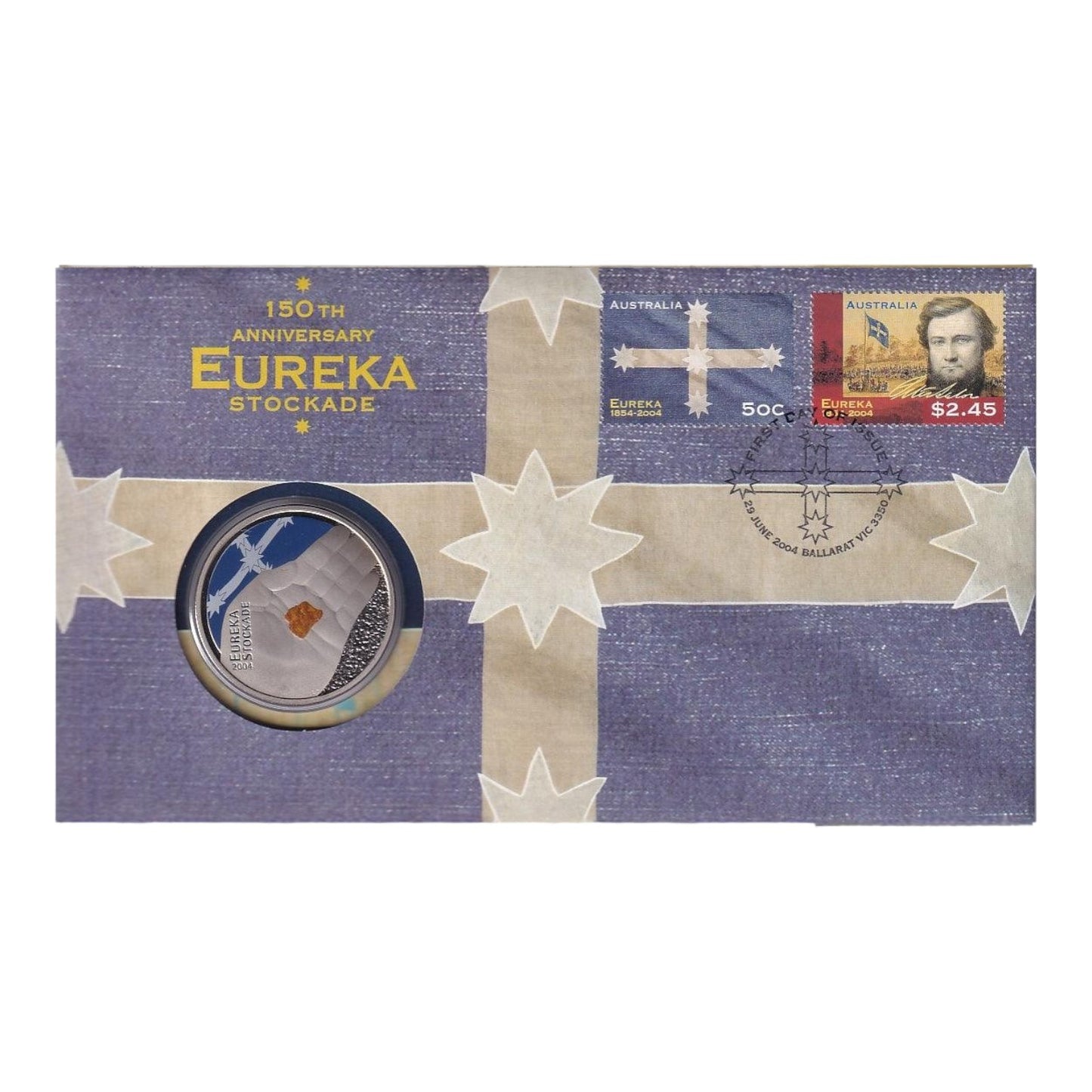 2004 Perth Mint PNC - 150th Anniversary of the Eureka Stockade