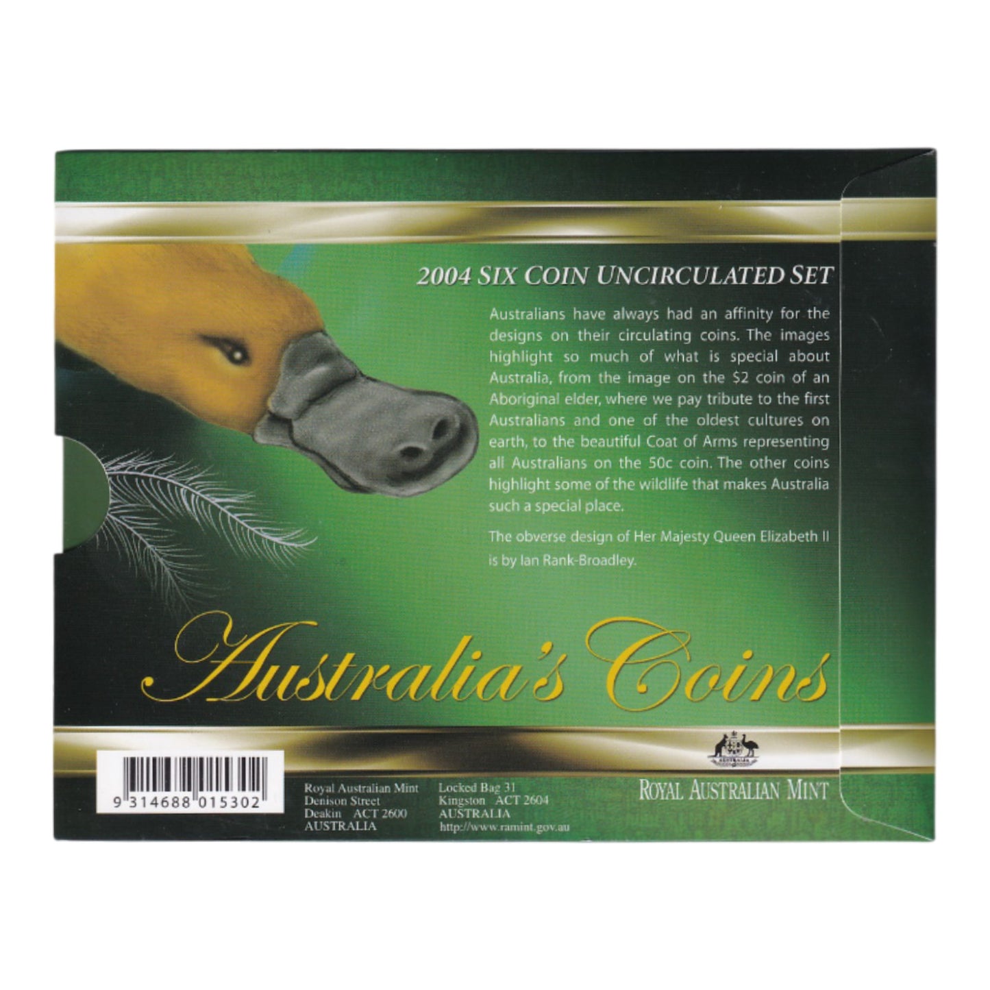 2004 Royal Australian Mint Uncirculated Coin Set - Come Alive