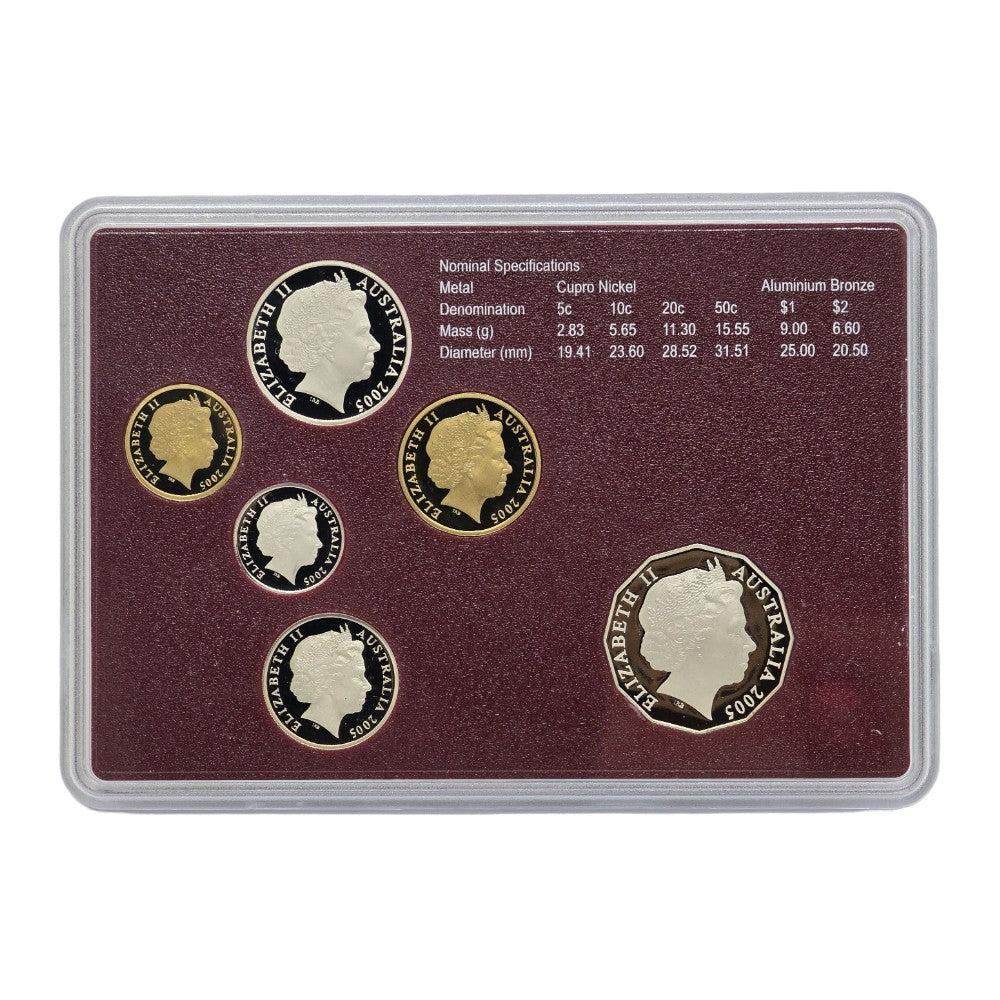 2005 Royal Australian Mint Proof Coin Set - 60th Anniversary of the End WWII