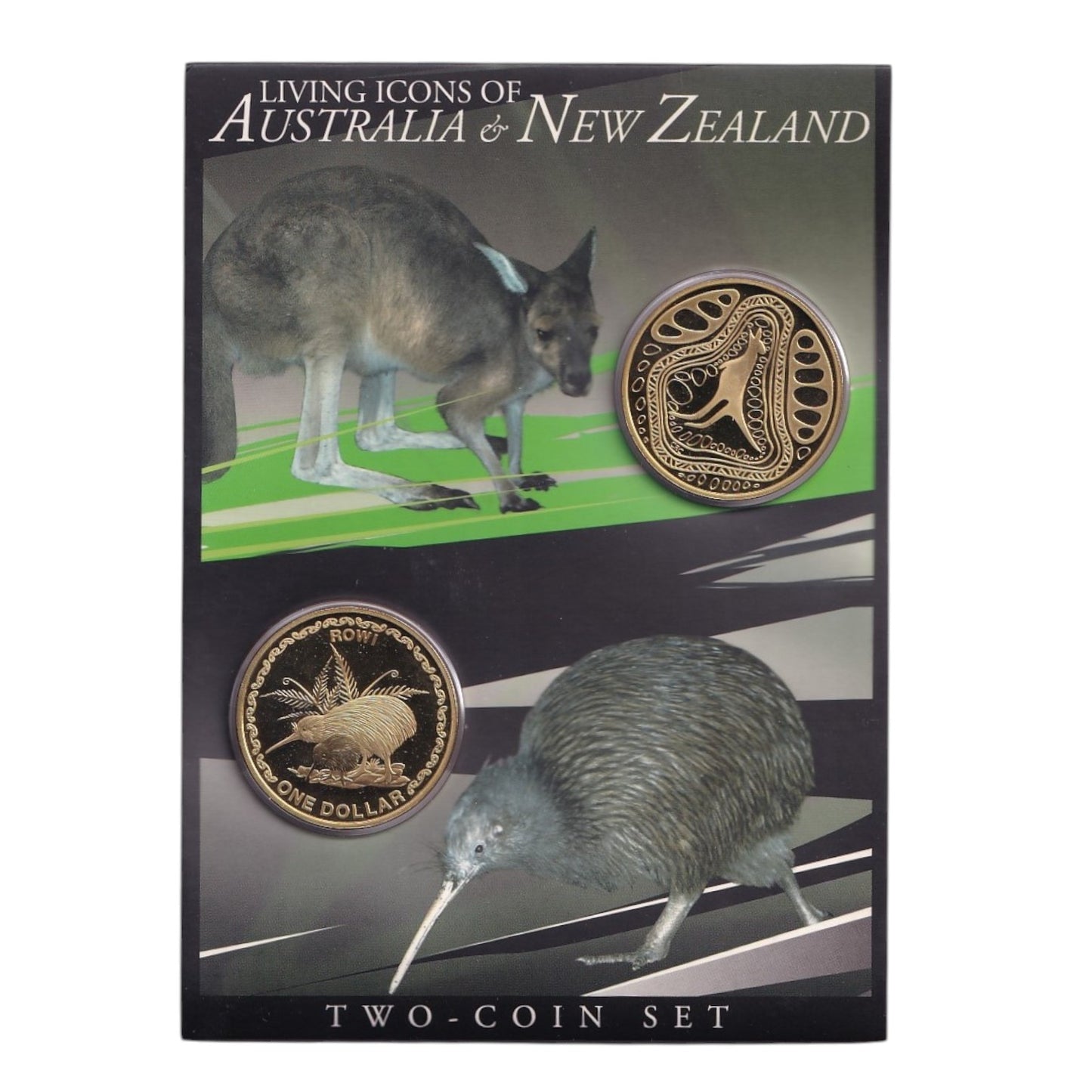 2005 $1 Coin Set - Living Icons of Australia and New Zealand