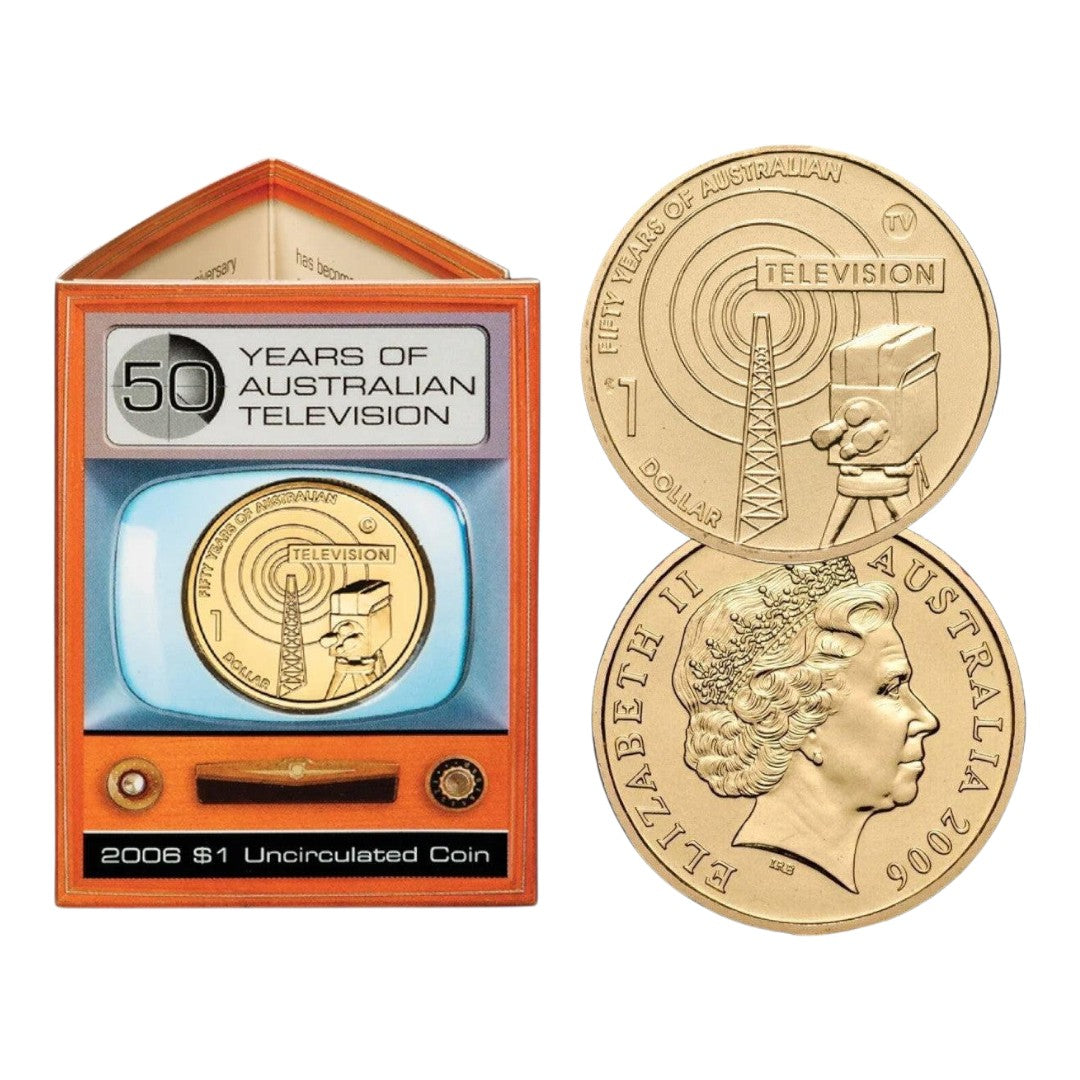 2006 $1 Coin - 50 Years of Television