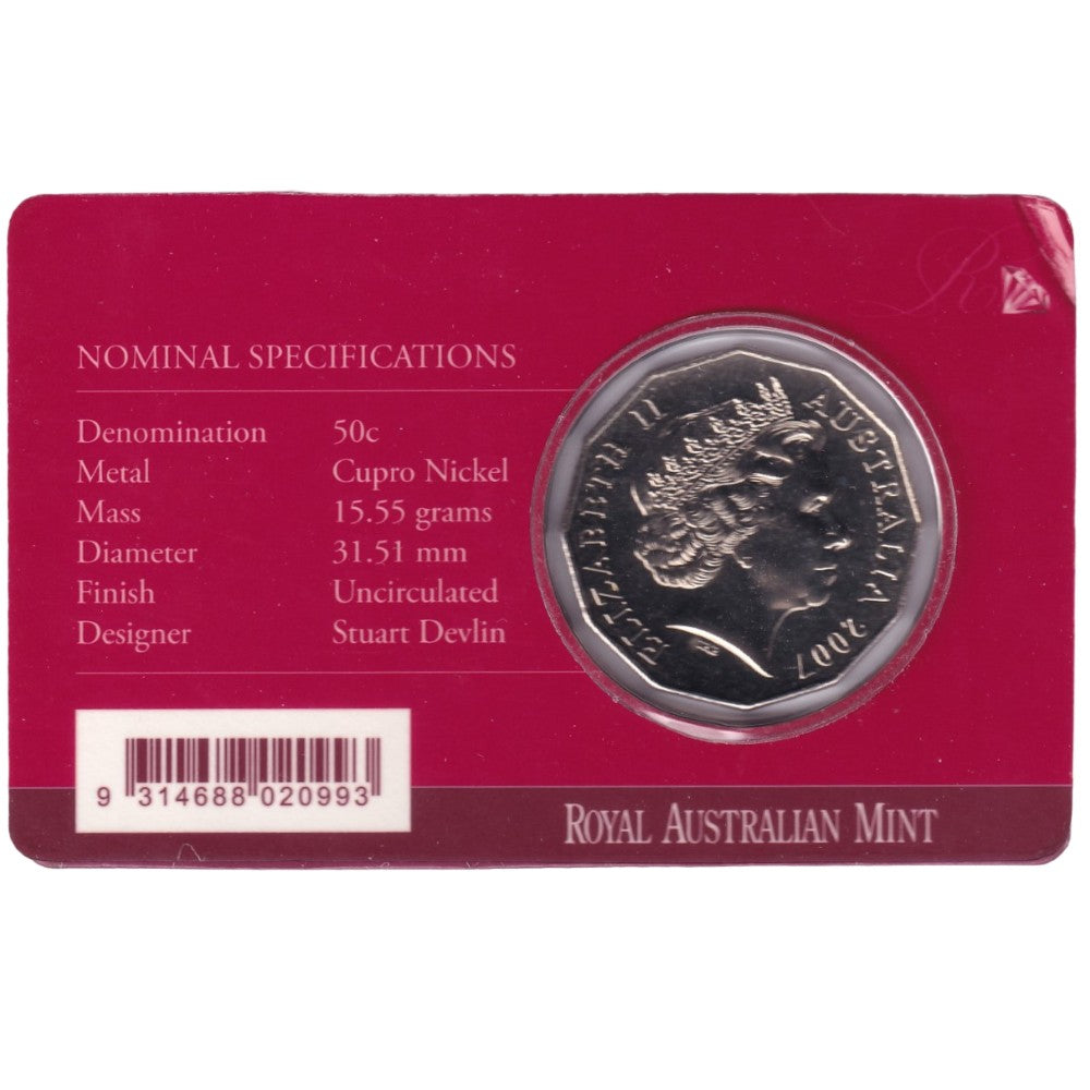 2007 50c Coin - Royal 60th 'Diamond' Wedding Anniversary