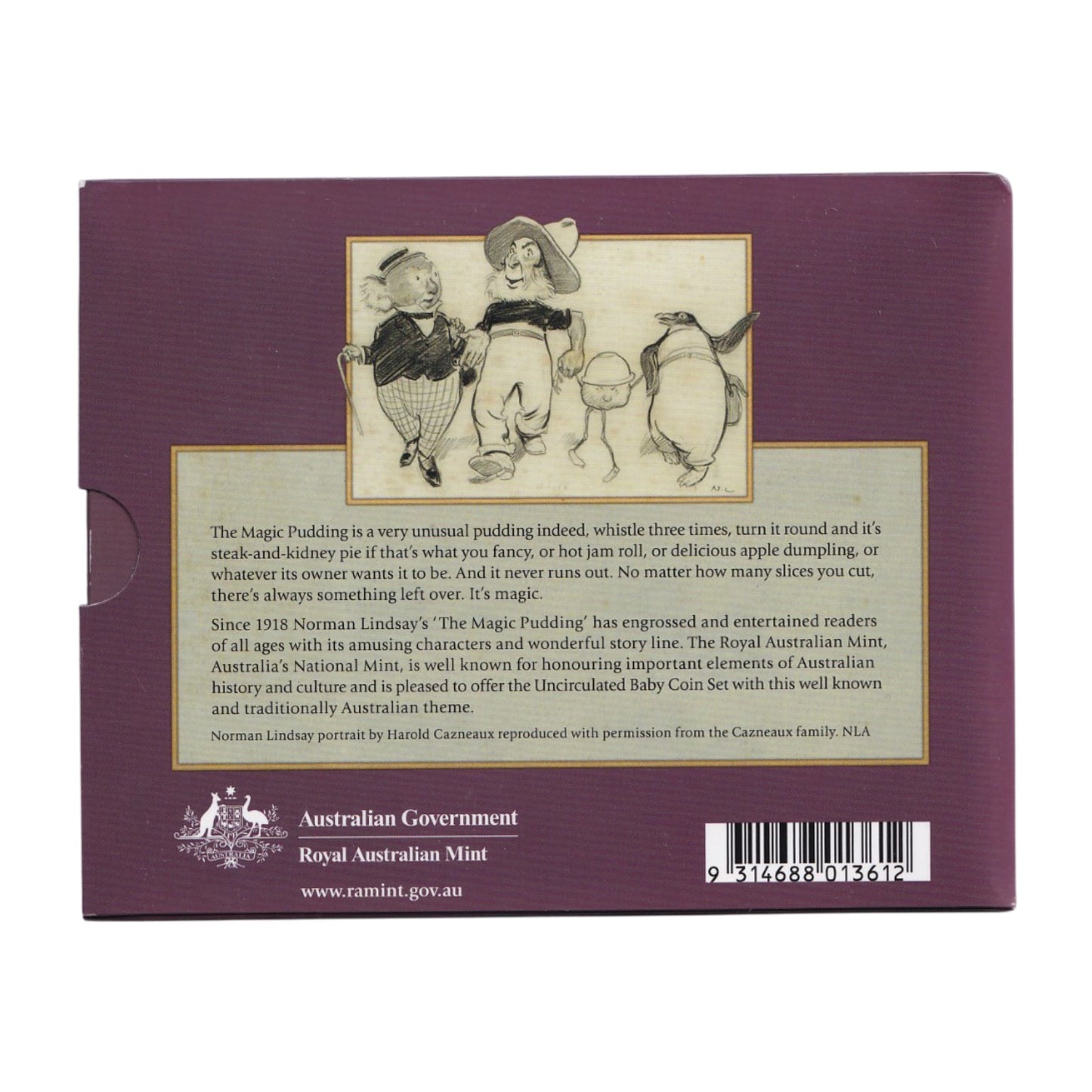 2007 Uncirculated Baby Coin Set - The Magic Pudding
