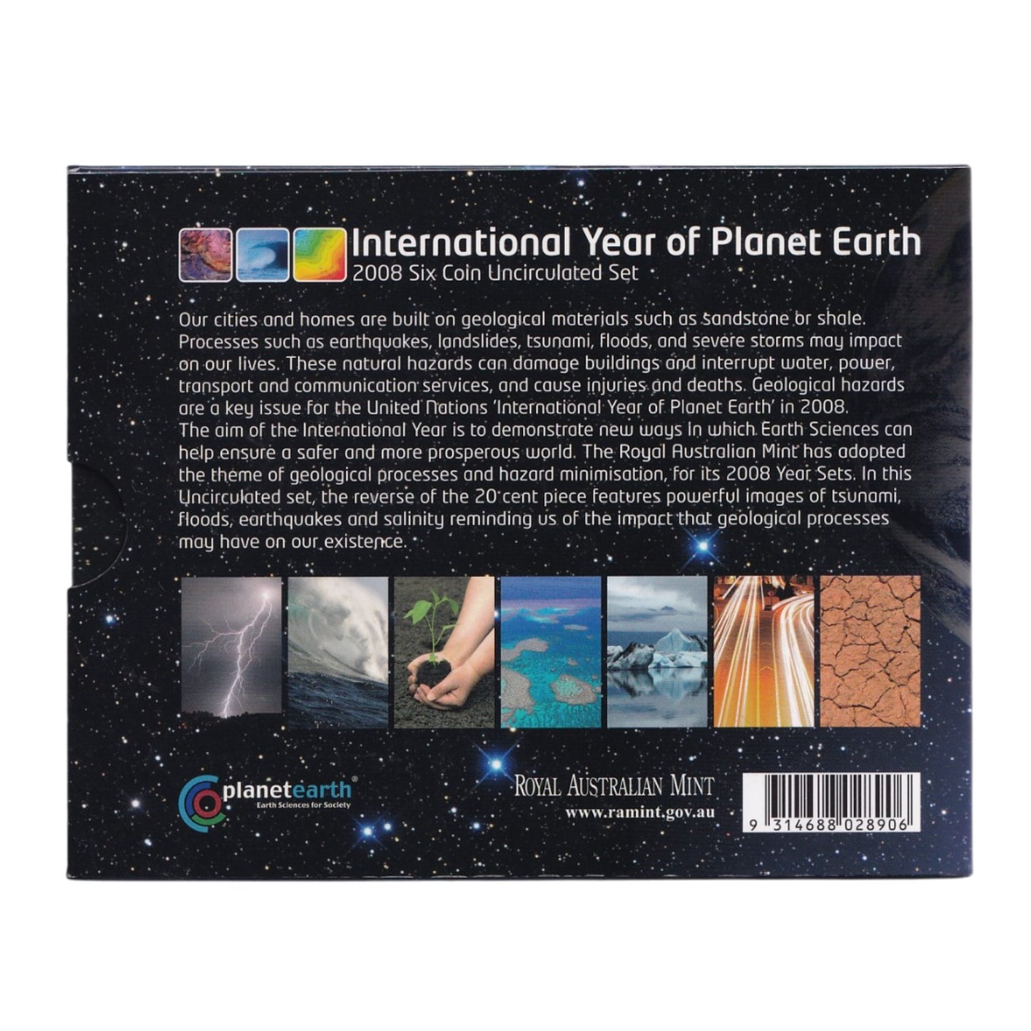 2008 Royal Australian Mint Uncirculated Coin Set - International Year of Planet Earth