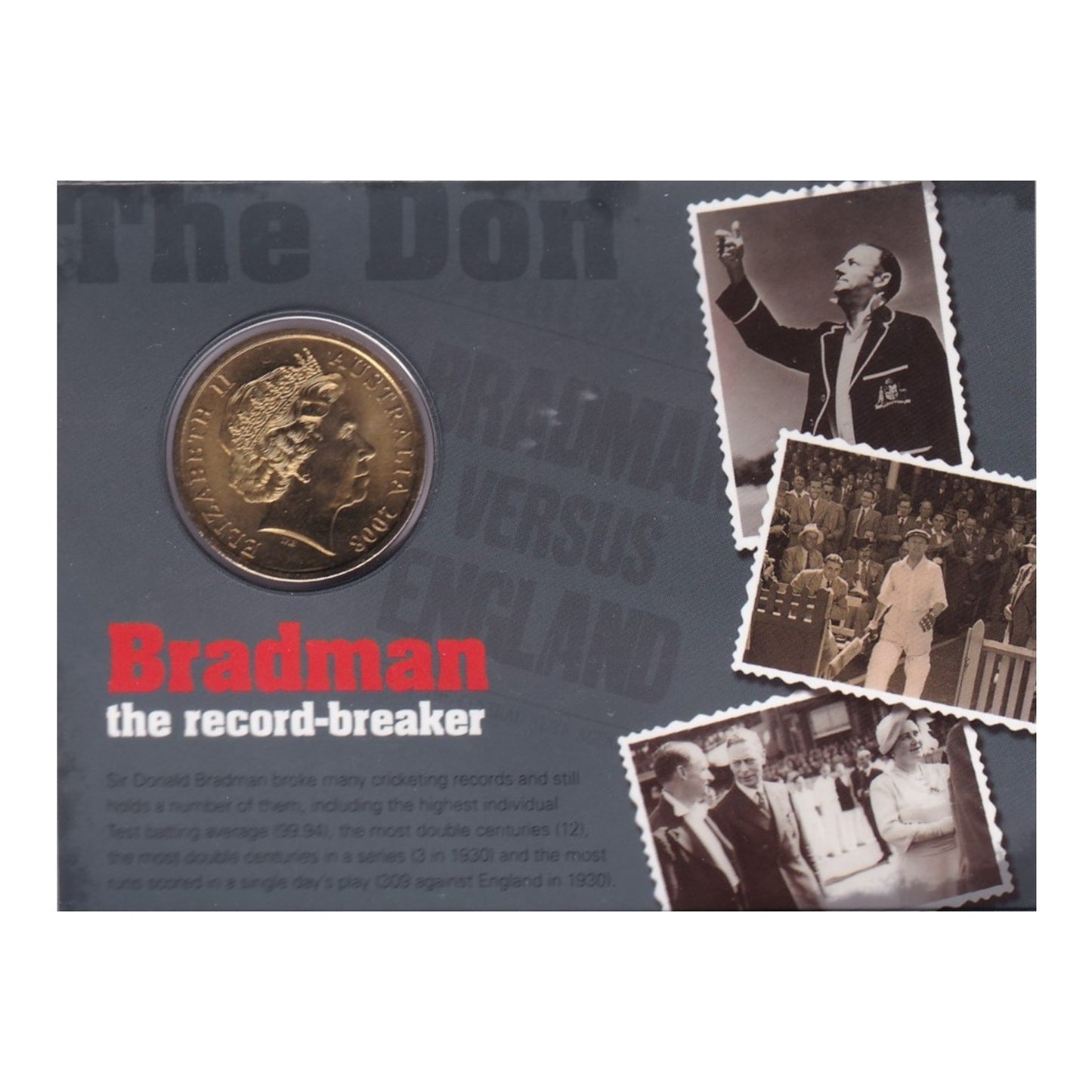 2008 $5 Coin - 100th Anniversary of Sir Donald Bradman's Birth