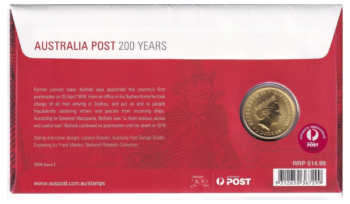 2009 Perth Mint PNC - Australia Post 200th Anniversary