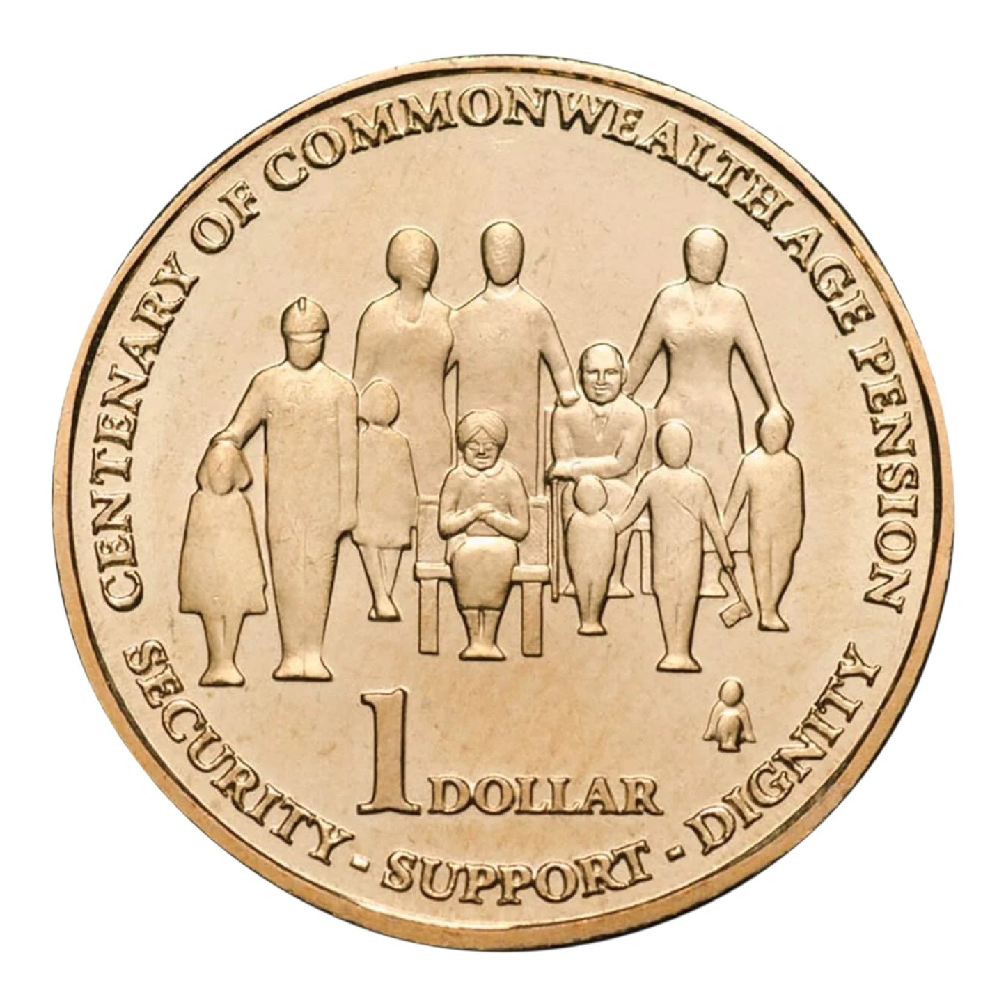 2009 $1 Coin - Centenary of the Age Pension - Uncirculated