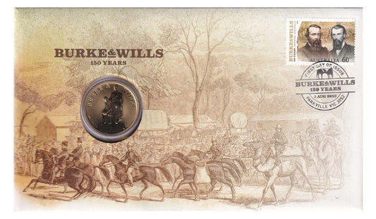 2010 Perth Mint PNC - Burke & Wills 150th Anniversary