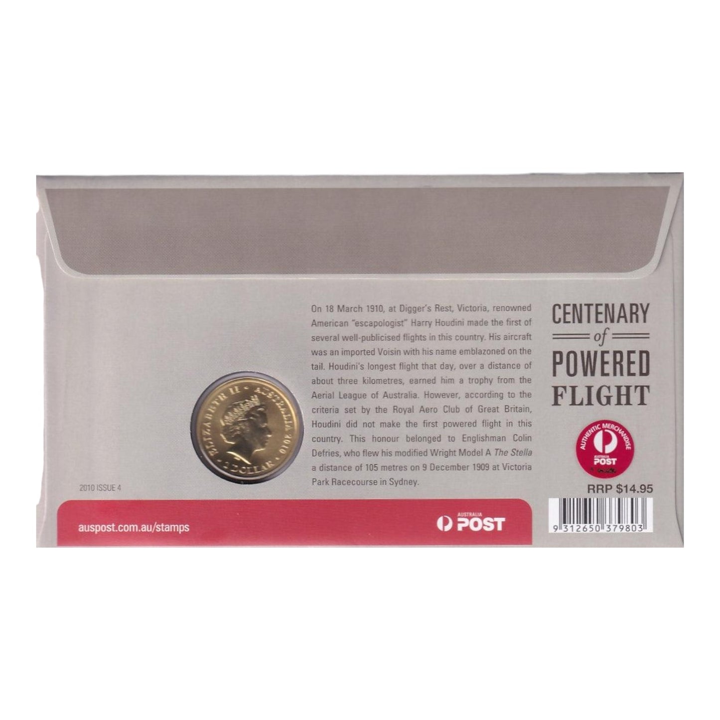2010 Perth Mint PNC - Centenary of Powered Flight