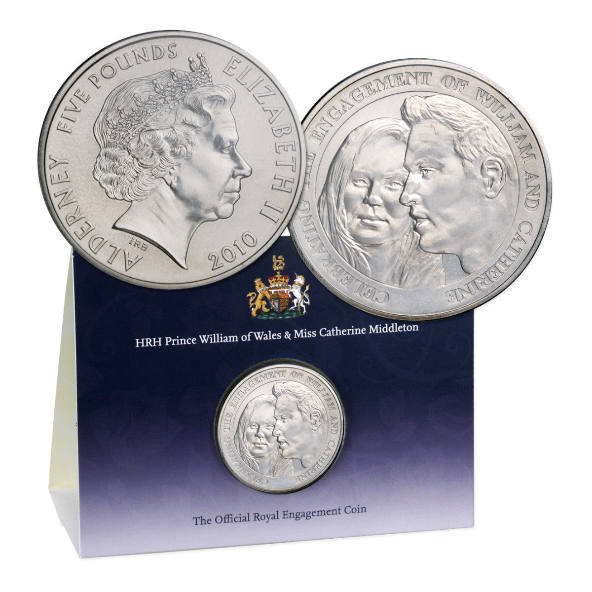 2010 Alderney - Royal Engagement £5 Brilliant Uncirculated Coin Pack