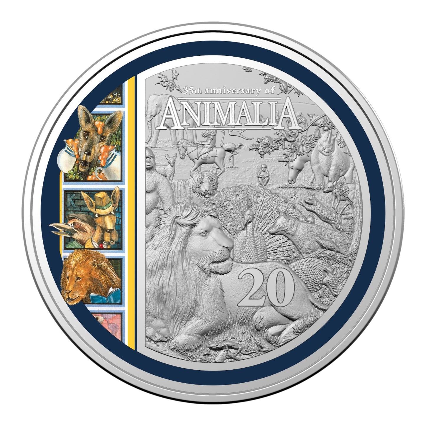 2021 20c Coin - 35th Anniversary of Animalia
