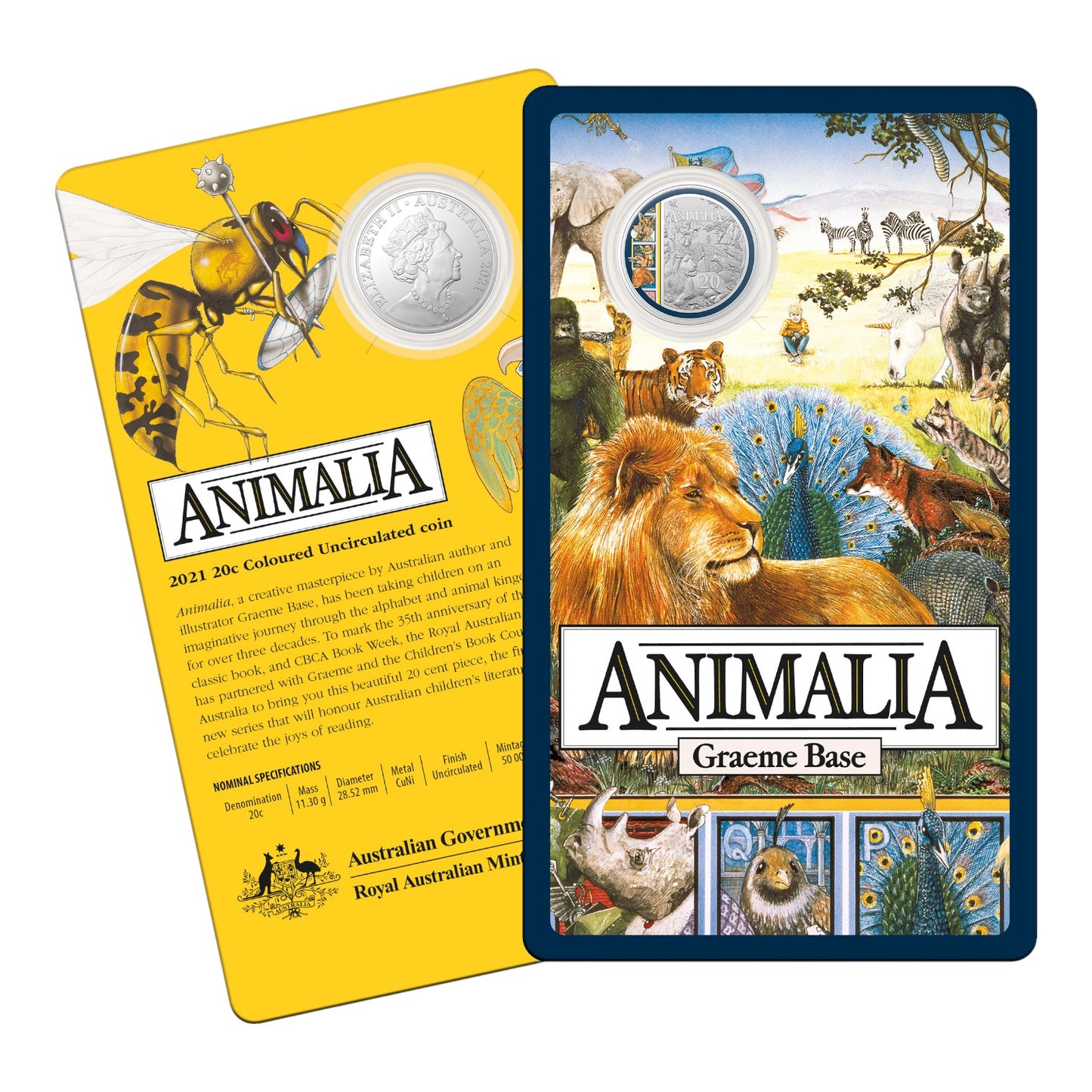 2021 20c Coin - 35th Anniversary of Animalia