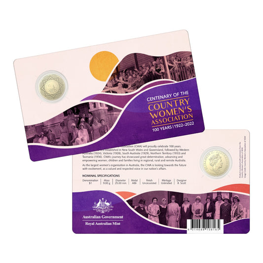 2022 $1 Coin - Centenary of the Country Women's Association