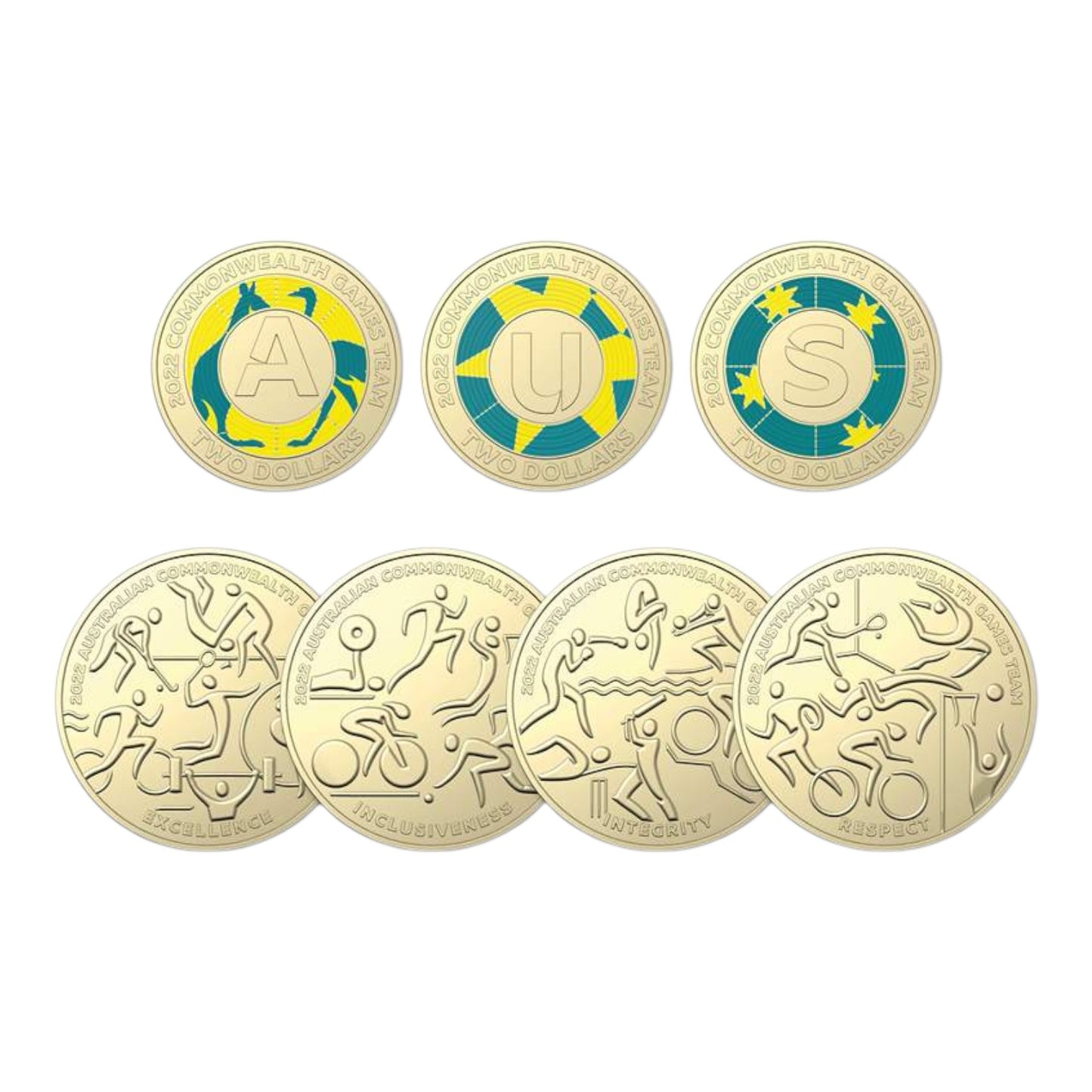 2022 Australian Commonwealth Games Team Coin Collection