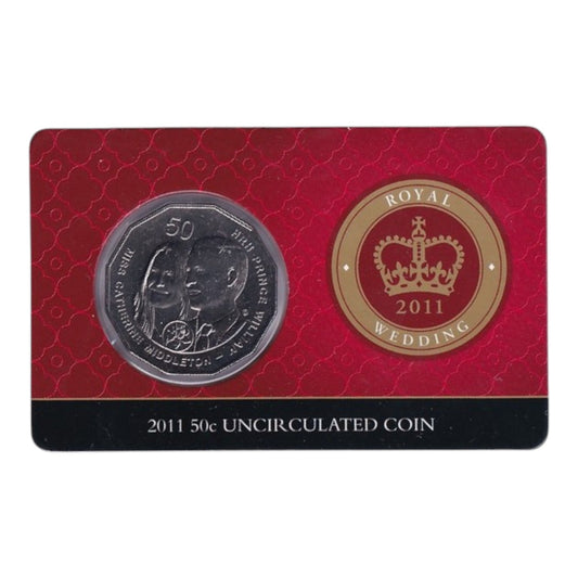 2011 50c Coin - Royal Wedding of Prince William and Catherine Middleton