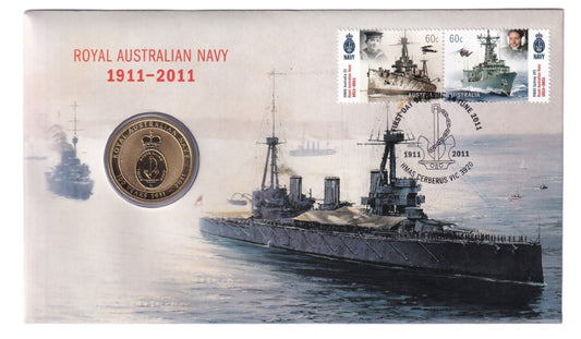 2011 Perth Mint PNC - Royal Australian Navy Centenary