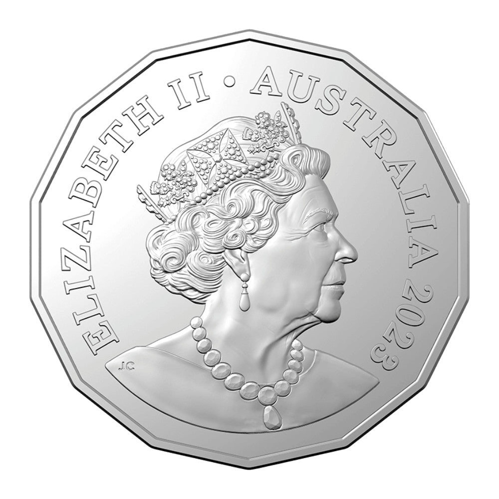 2023 50c CuNi Tetra Decagon Uncirculated Coin – Year of the Rabbit