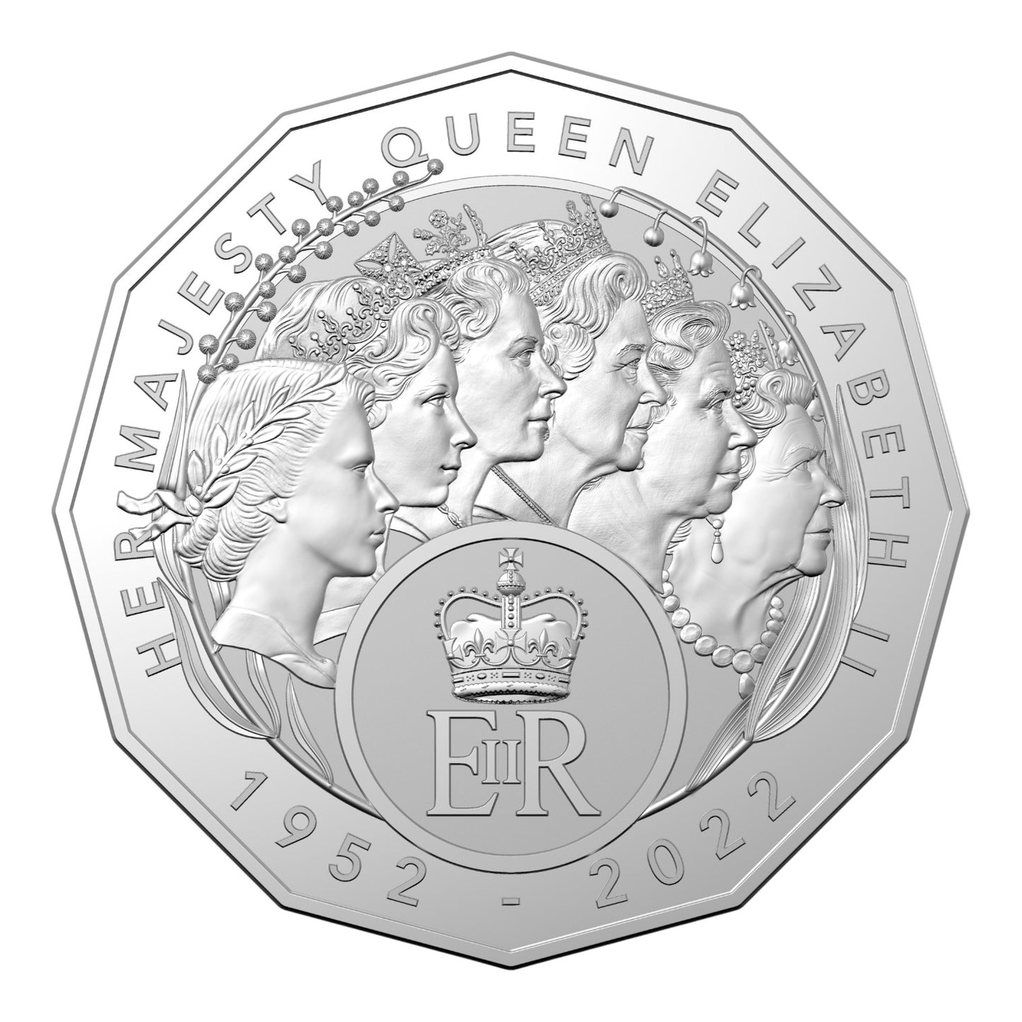 2023 50c CuNi Uncirculated Coin - HM Queen Elizabeth II Commemoration