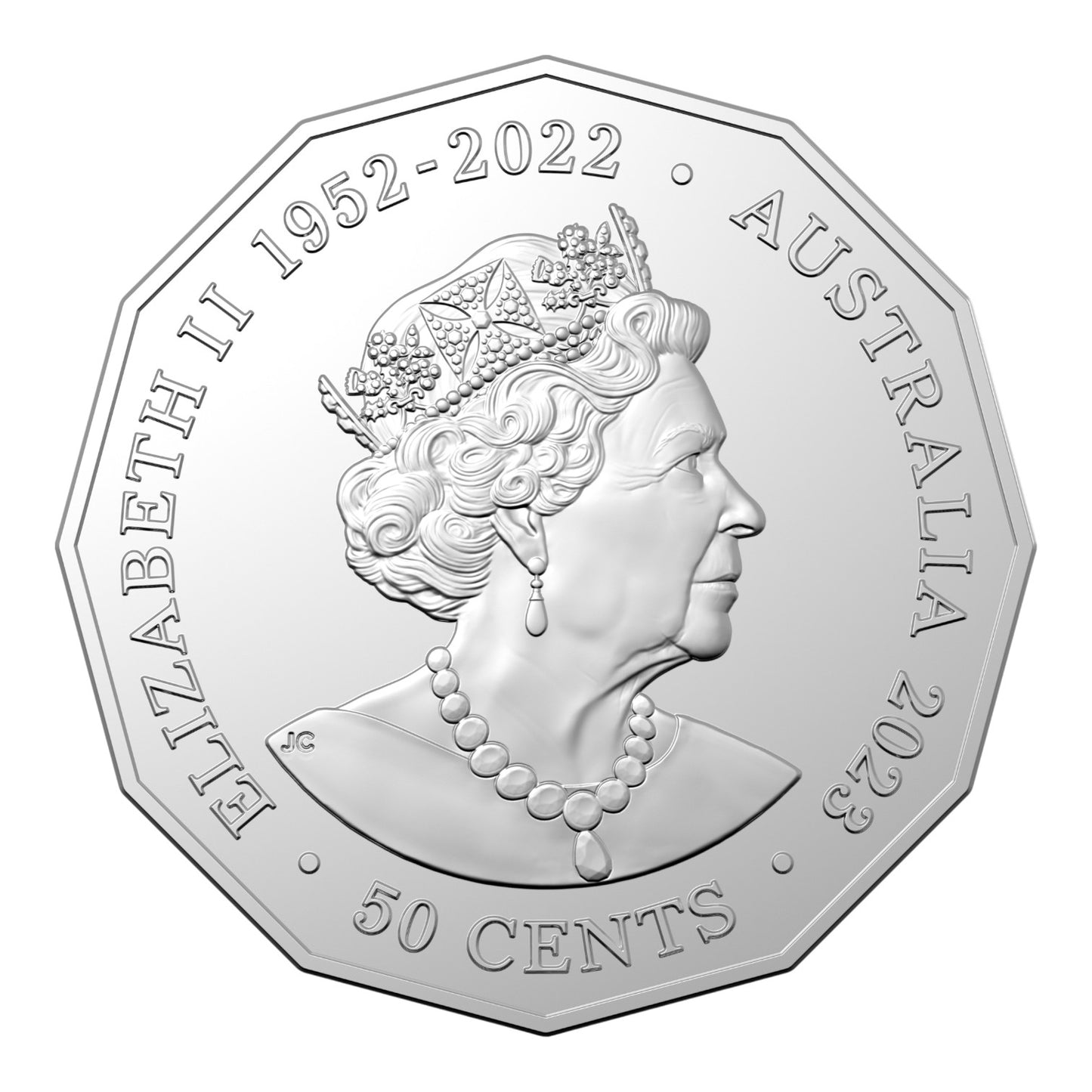 2023 50c CuNi Uncirculated Coin - HM Queen Elizabeth II Commemoration