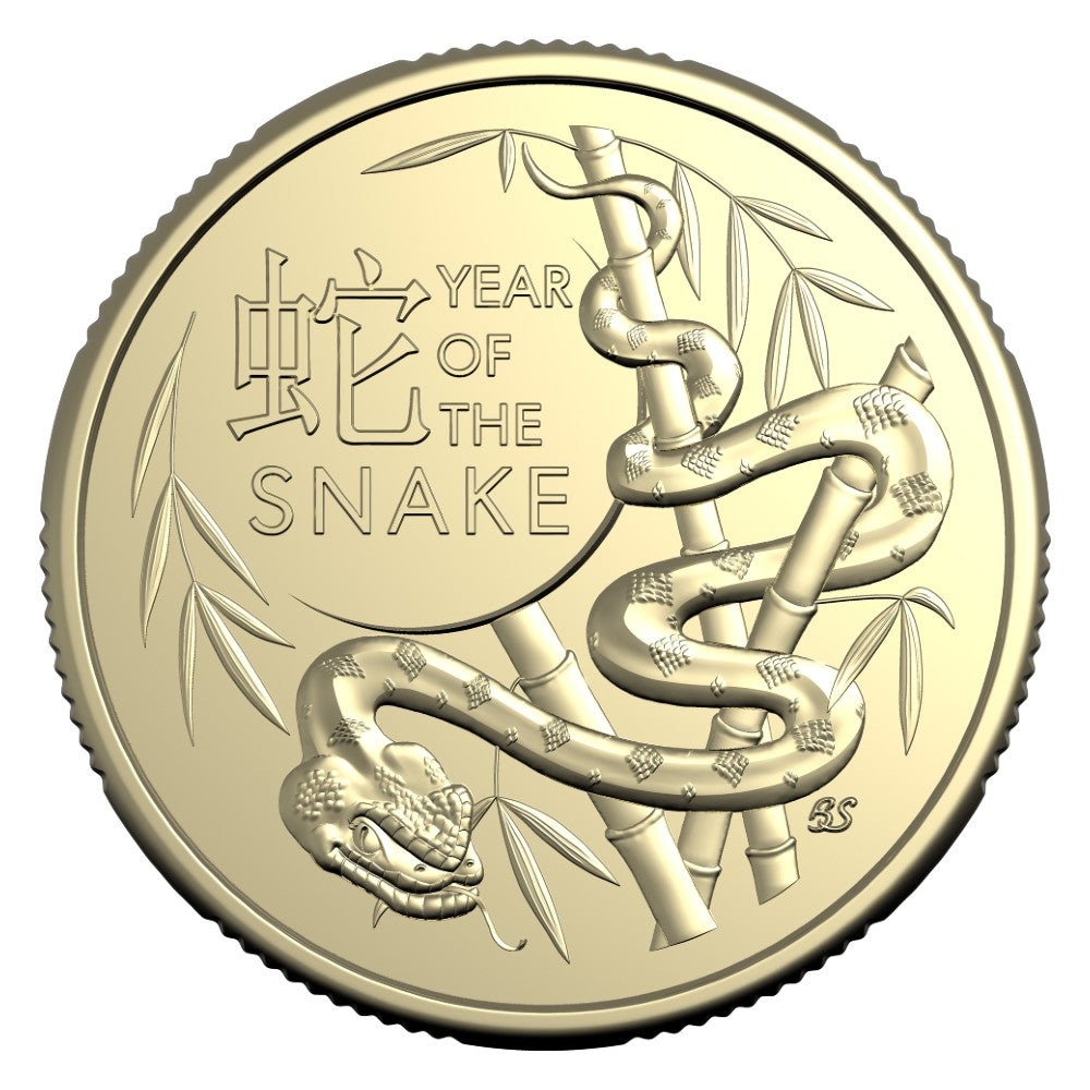 2025 $1 Uncirculated Two-Coin Set - Lunar Series - Year of the Snake