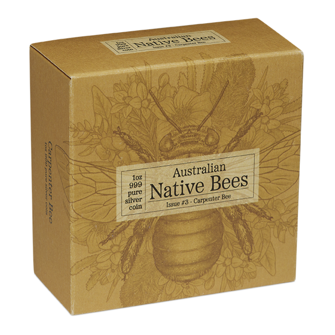 2026 Australian Native Bees - Carpenter Bee 1oz Silver Proof Hologram Coin