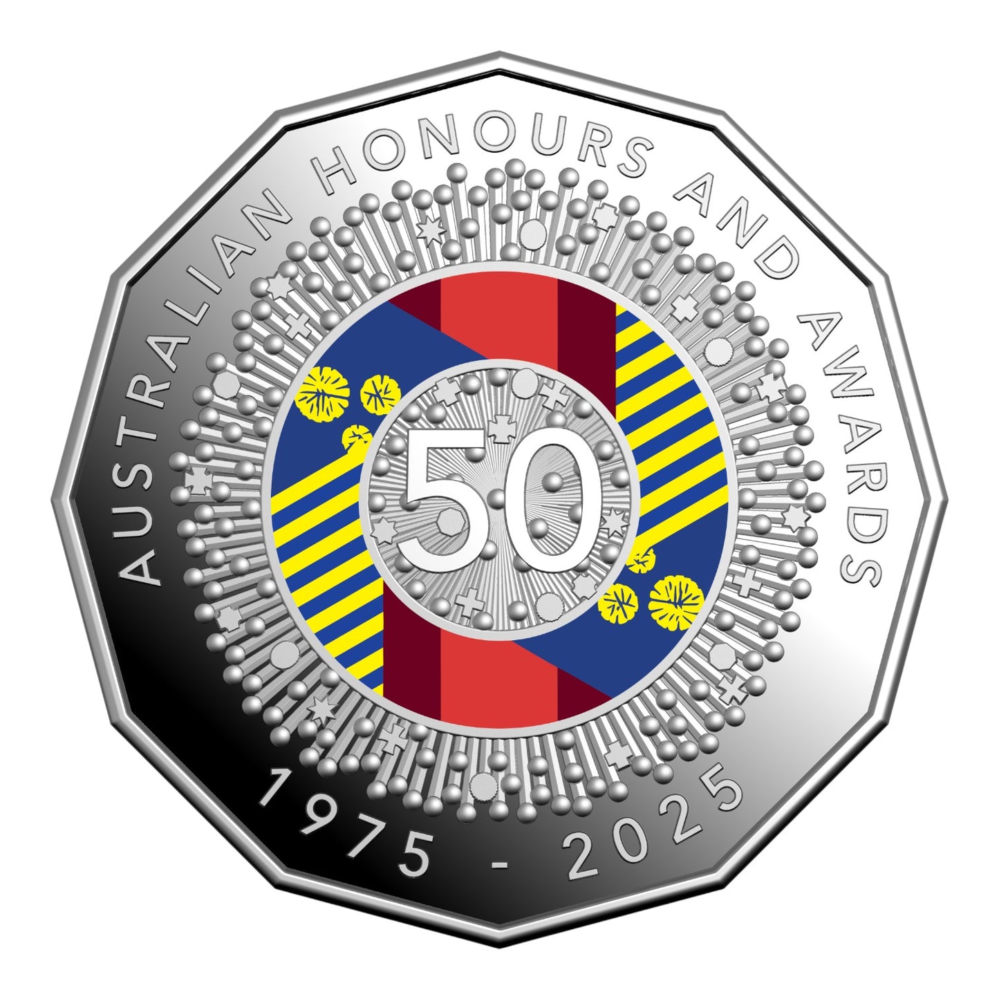 2025 Six-Coin Coloured Proof Year Set - 50th Anniversary of the Australian Honours and Awards System