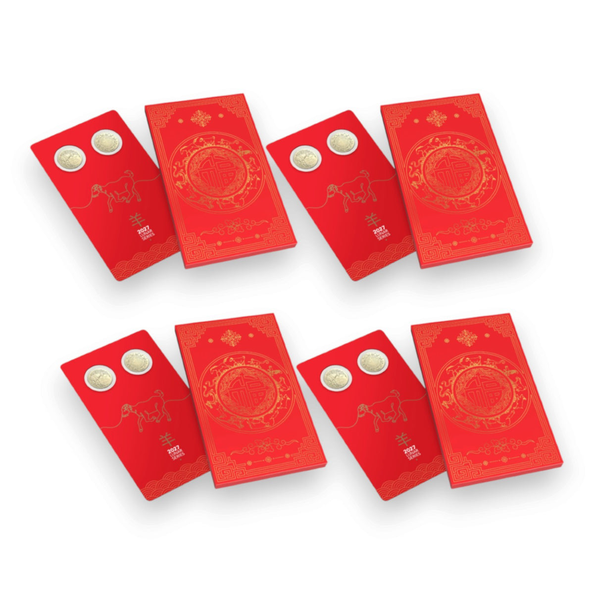 2027 $1 Uncirculated Two-Coin Set - Year of the Goat (Single & Multi-Buy Saver Pack)
