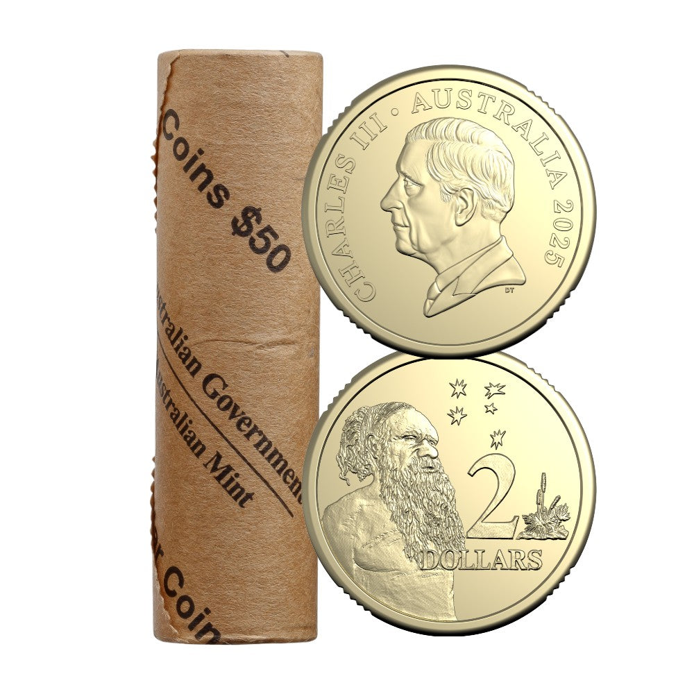 2025 $2 Coin Roll - Non-Premium (Includes Roll Tube)