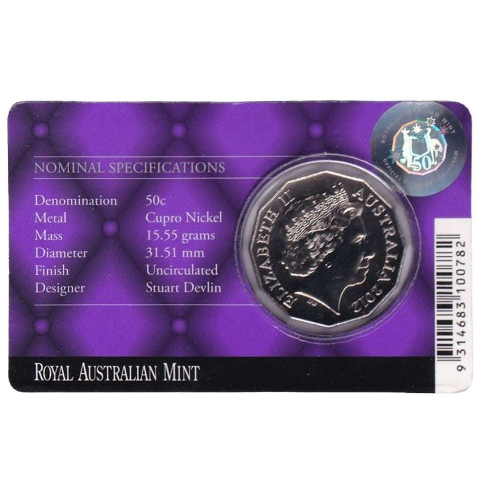 2012 50c Coin - Diamond Jubilee of Queen Elizabeth II