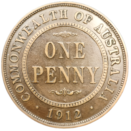 1912 H Australian Penny