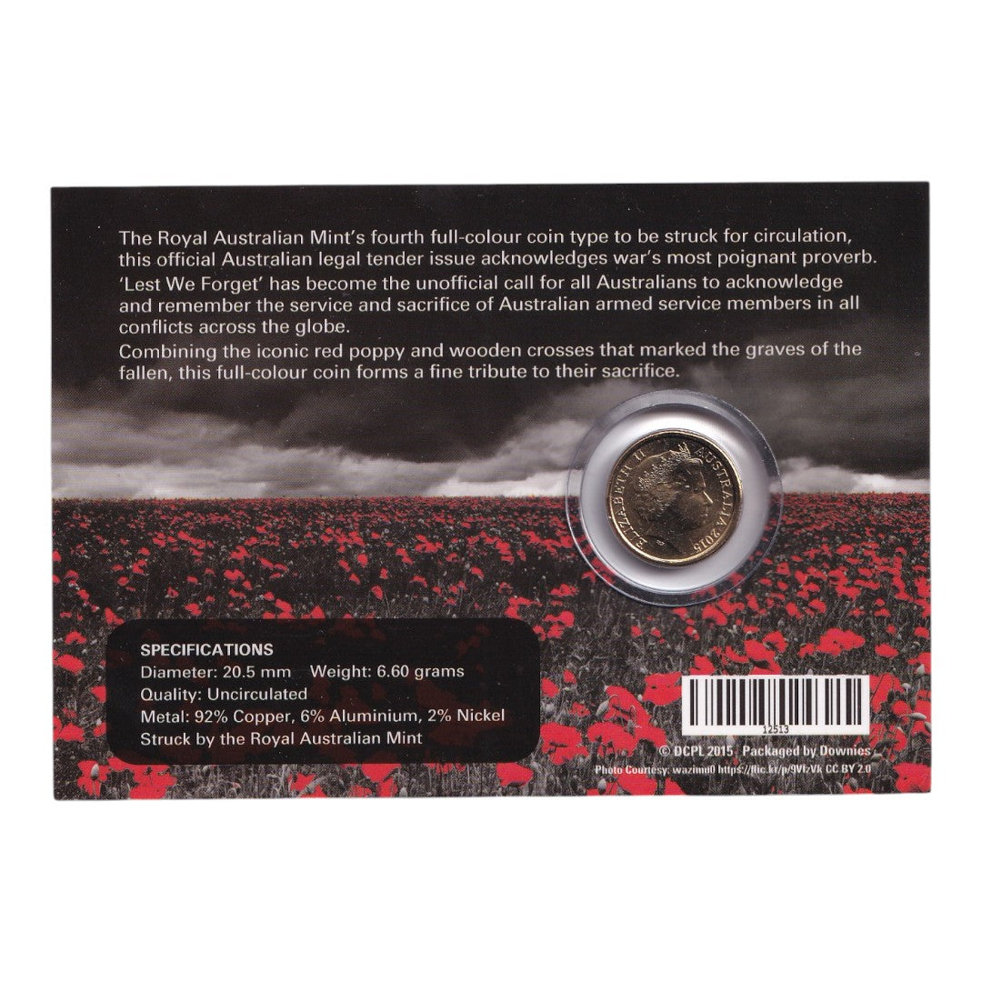 2015 Lest We Forget $2 Al-Br Coin Pack