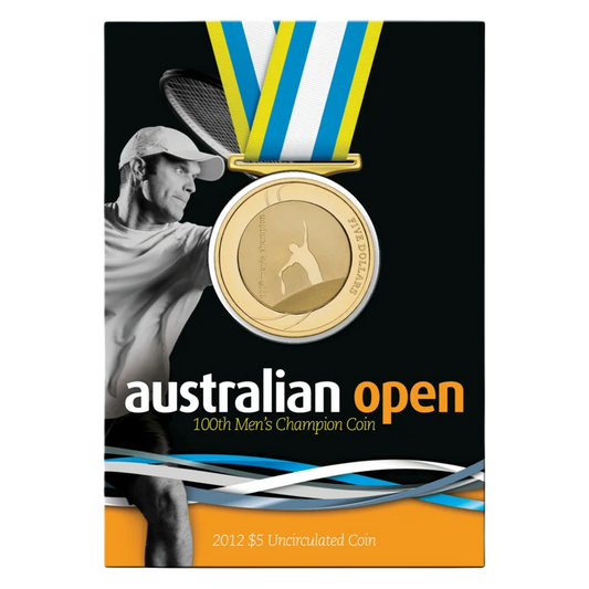 2012 $5 Coin - Australian Open Tennis - 100th Australian Open Men’s Champion