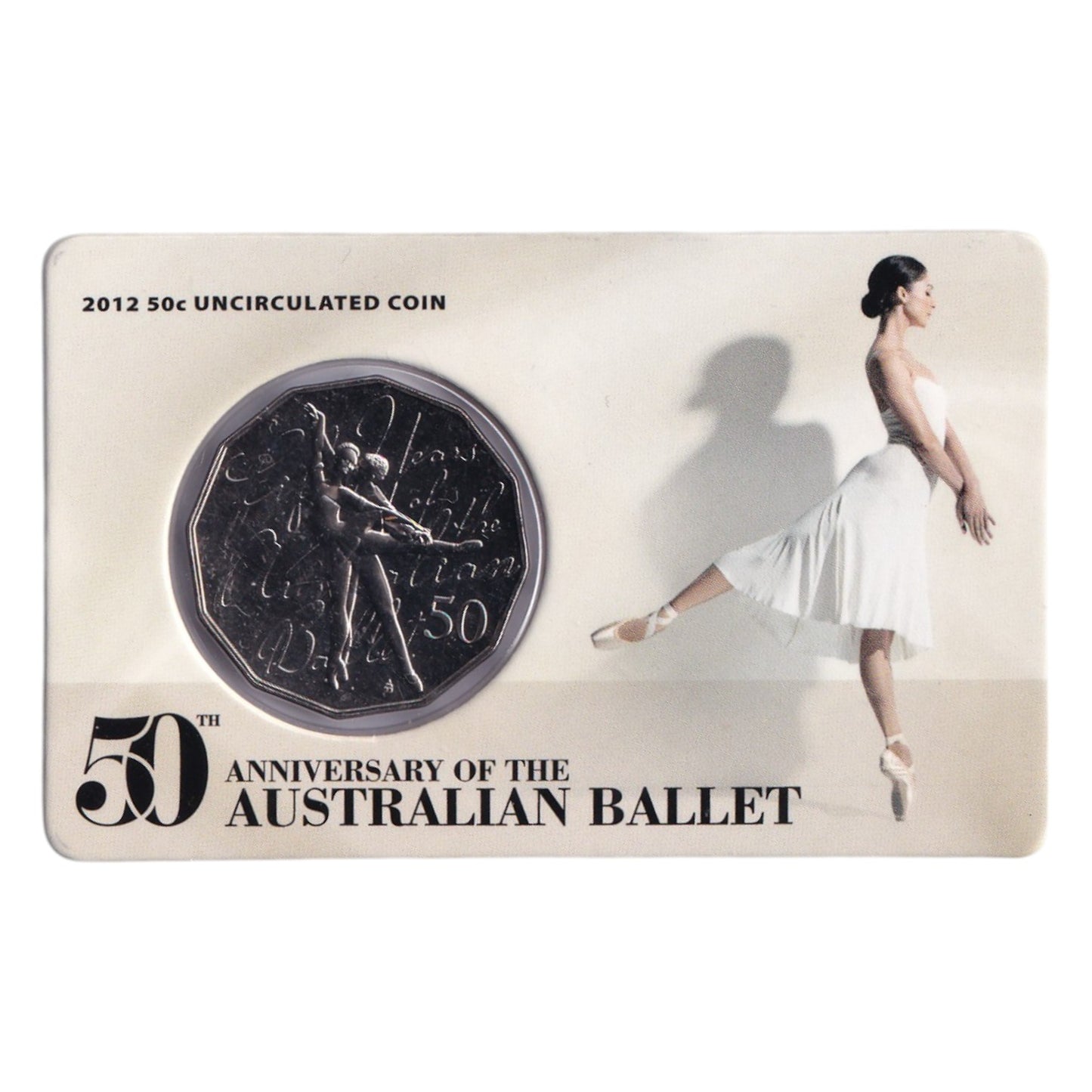 2012 50c Coin - 50th Anniversary of Australian Ballet