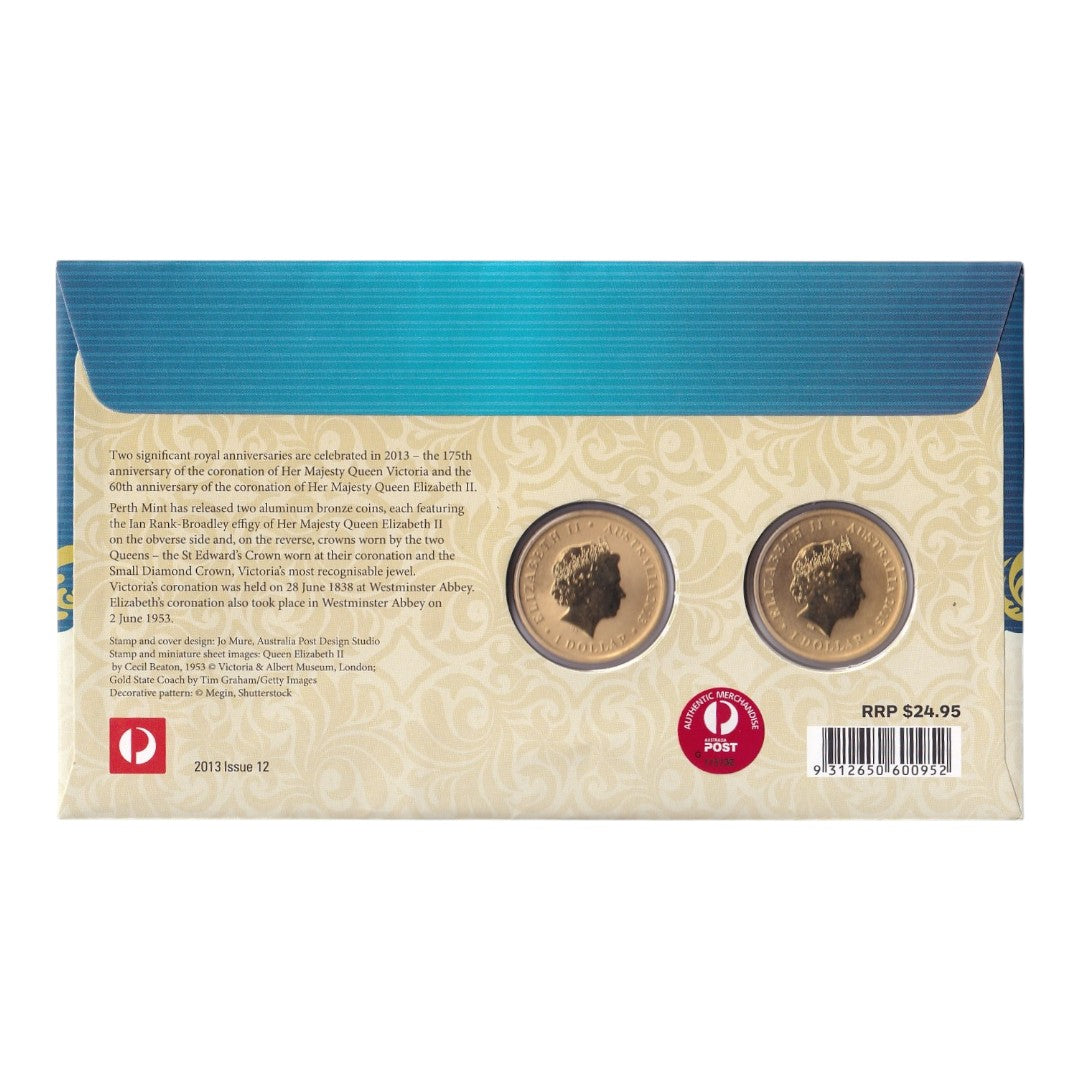 2013 Perth Mint PNC - Celebrating the Queens' Coronations