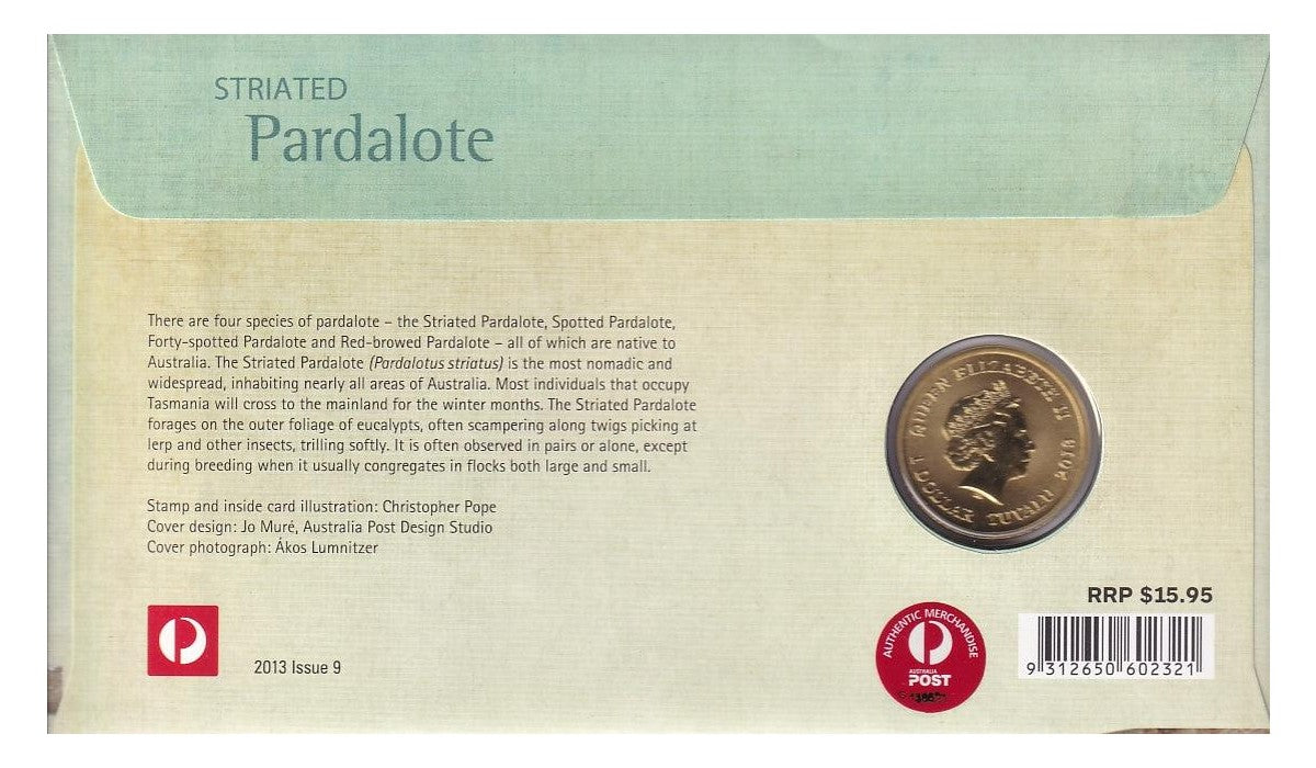 2013 Perth Mint PNC - Striated Pardalote
