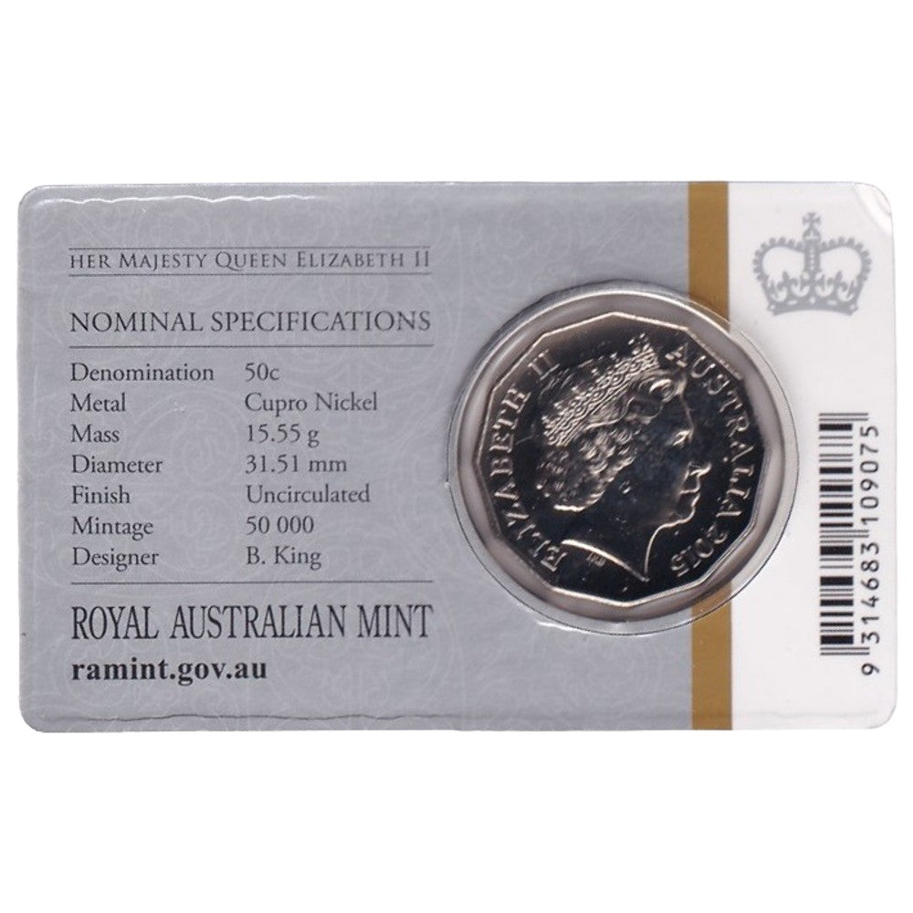 2015 50c Coin - Longest Reigning Commonwealth Monarch