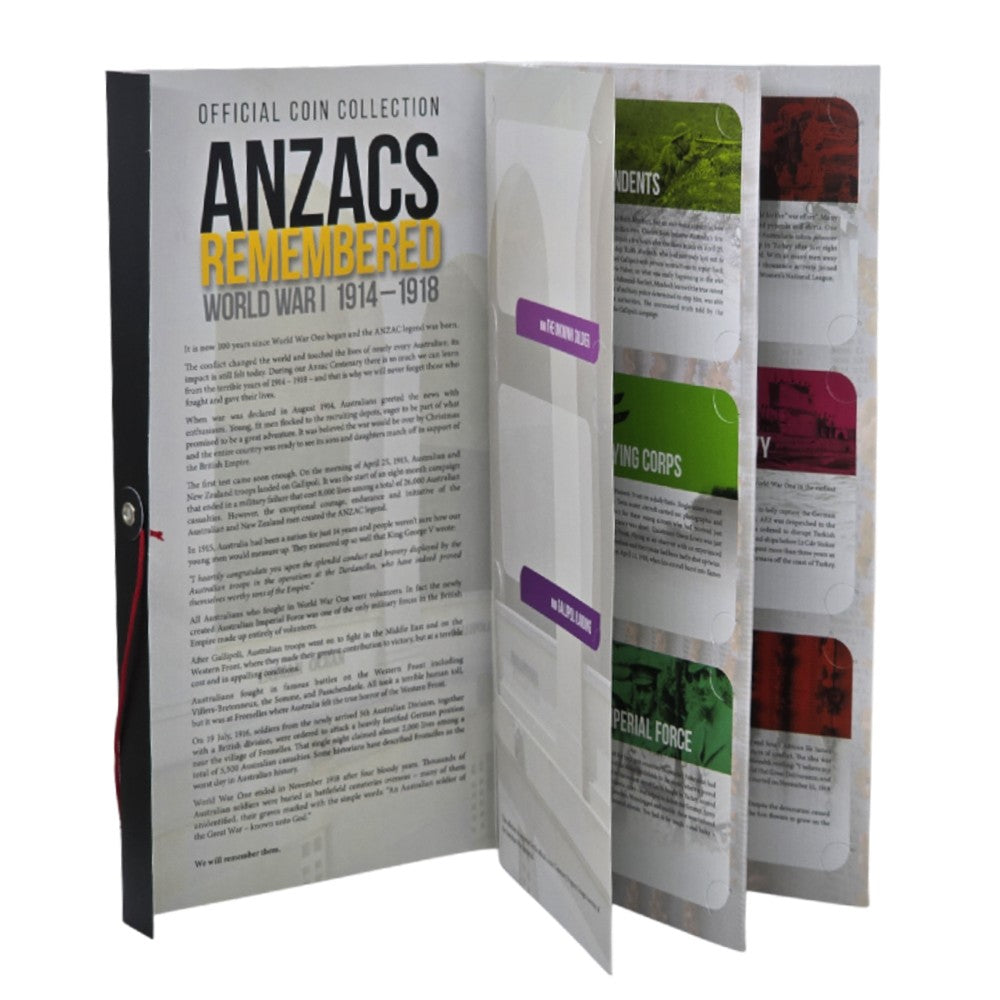 2015 ANZACs Remembered Coin Collection - 14 Coin Set